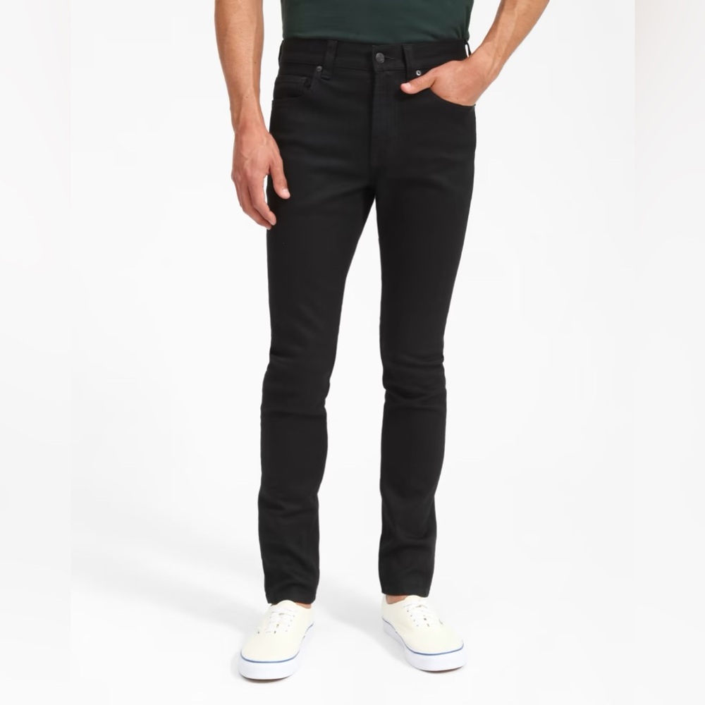 EVERLANE The Skinny Fit Denim Jean in black 32”x32”